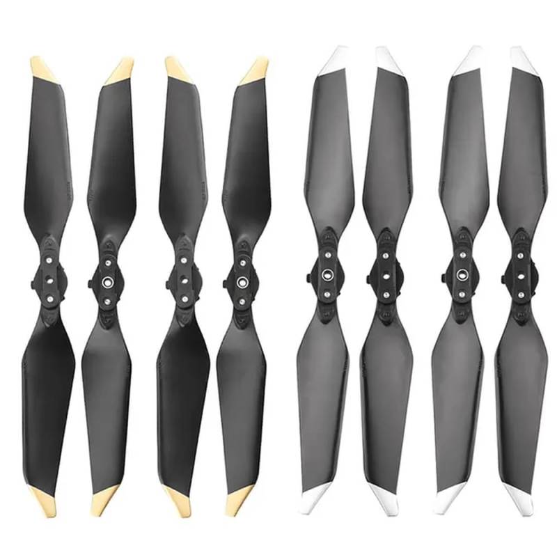 8er-Pack geräuscharme 8331-Propeller, kompatibel mit Pro Platinum Drone Folding Ersatzzubehör(Gold Silver) von MTGUIWF