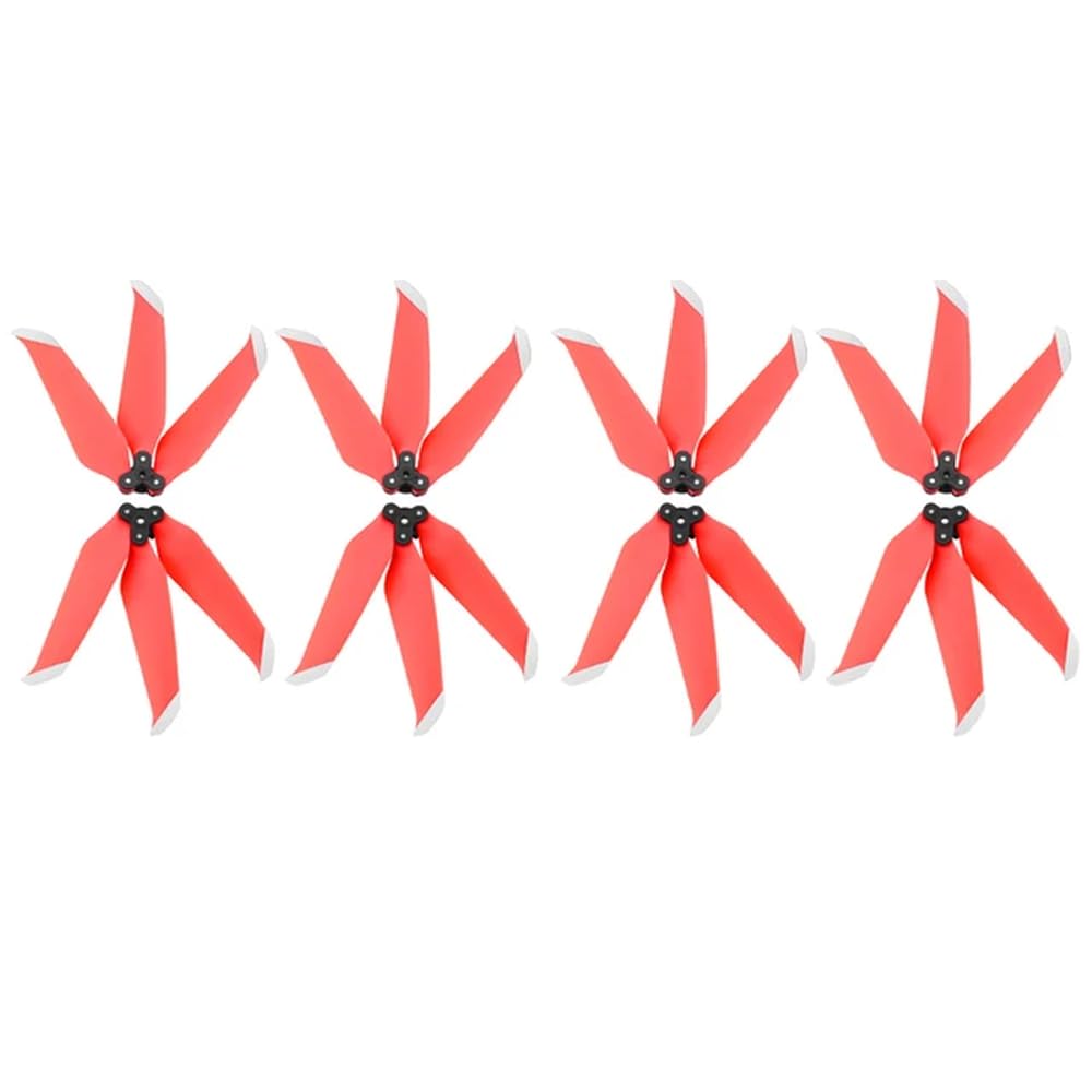 Drei kompatibel mit Air 2 Air 2S Quick Release faltbare Drone Wing Fans Ersatzteile Zubehör(Red 8 pcs) von MTGUIWF