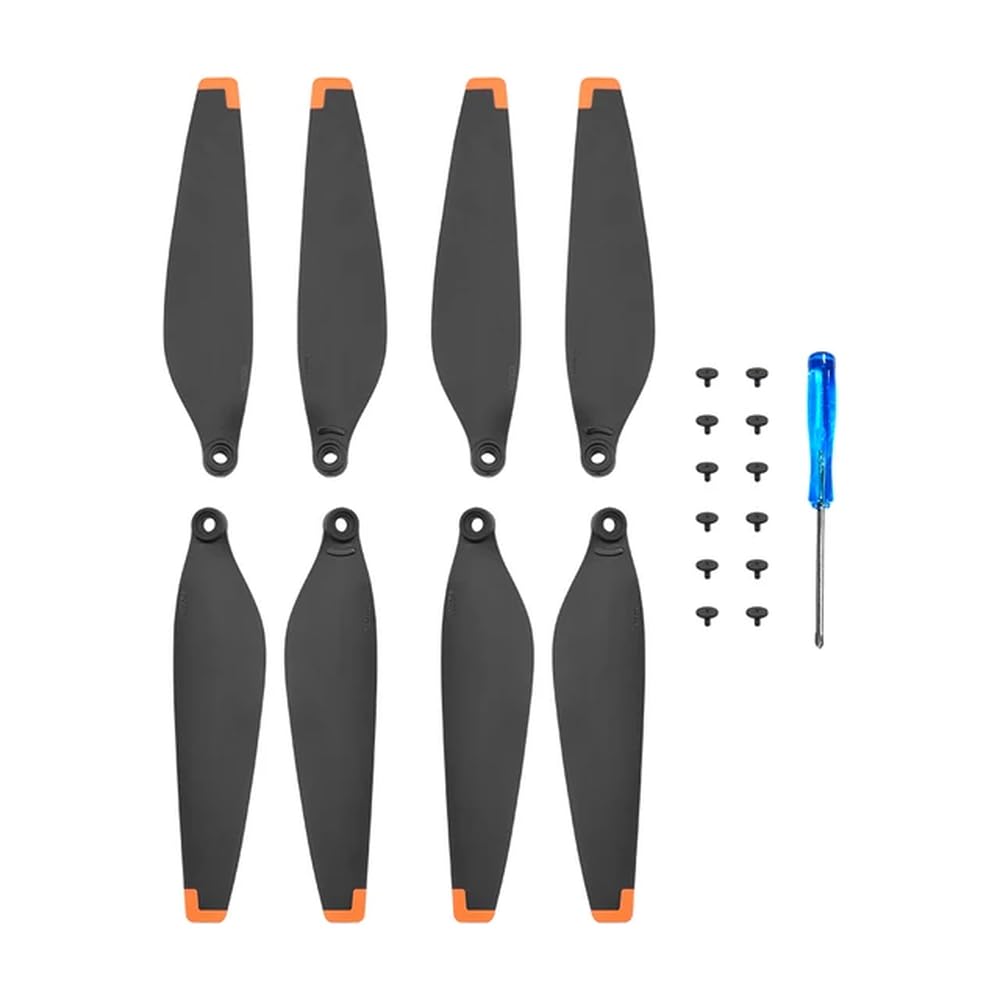 Ersatzpropeller für 4 Pro-Drohnen, geräuscharm, Schnellspanner, kompatibel mit 4 Pro(8Pcs orange) von MTGUIWF