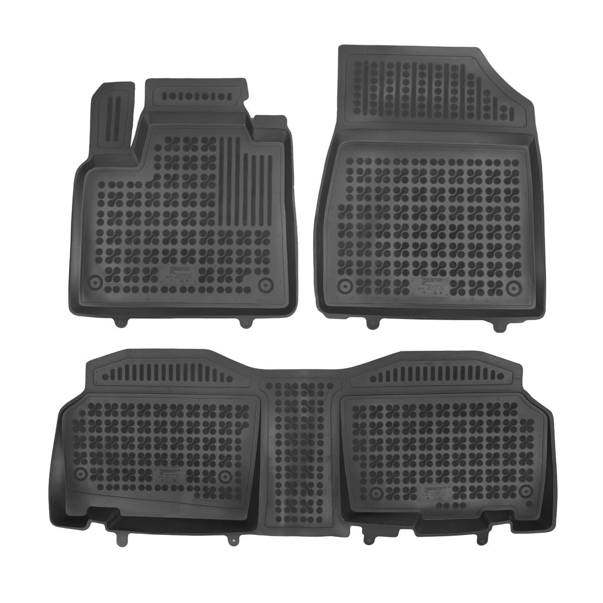 MDM Gummimatten für Renault Kangoo III 06.2021- Passform, Fussmatten mit hohem Rand 5 cm, cod. 3D 10049 von MTM