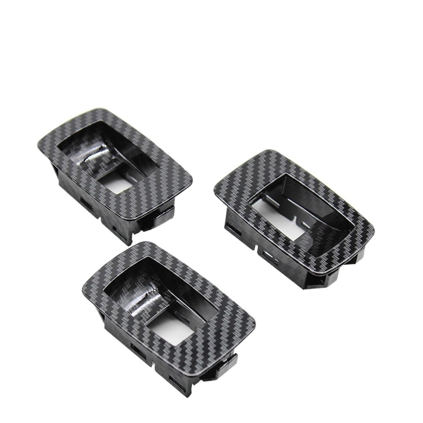 Autoinnenraumtürgriff Für 3 Serie E90 E91 316 318 320 325 328i LHD RHD Auto Innen Armlehne Carbon Faser Tür Pull Griff Mit Abdeckung Auto-Innen Türgriffe(3PCS Small Covers) von MTNDUYGV