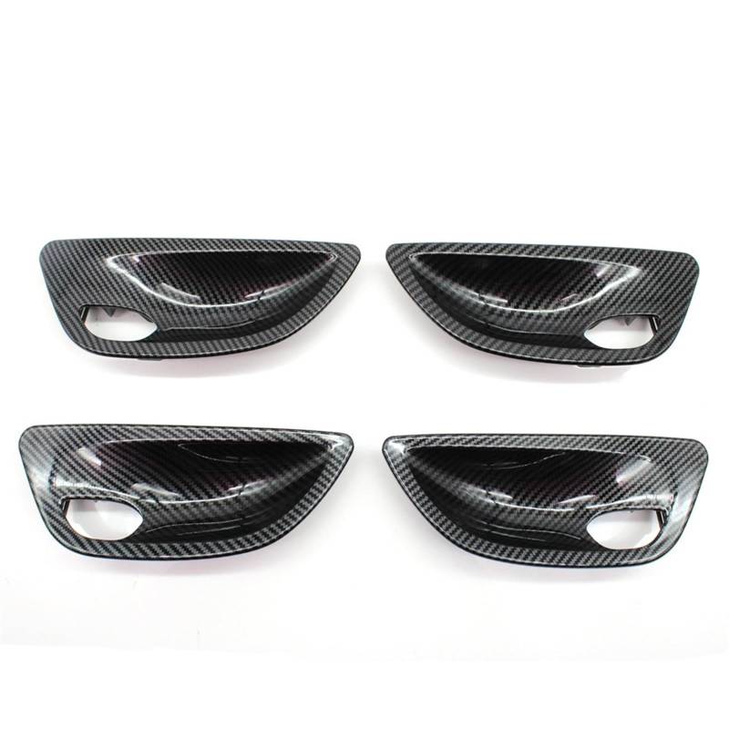 Autoinnenraumtürgriff Für 5 Series F10 F11 F18 2010-2017 LHD RHD Links Rechts Auto Innen Türgriff Schüssel Abdeckung Trim Auto-Innen Türgriffe(Carbon Fiber 4pcs) von MTNDUYGV