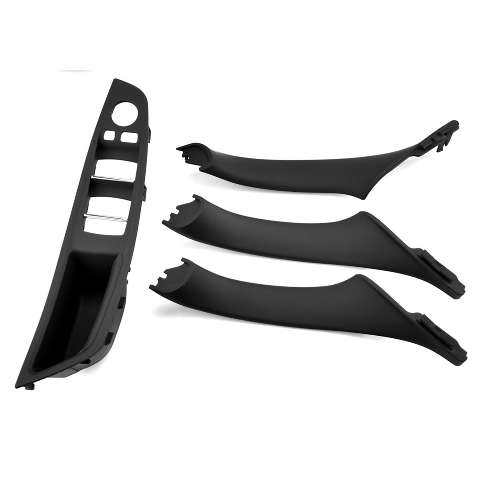 Autoinnenraumtürgriff Für 5 Series F10 F11 Linkslenker LHD Auto Innentür Griff Panel Pull Trim Abdeckung Auto-Innen Türgriffe(Black-4PCS) von MTNDUYGV