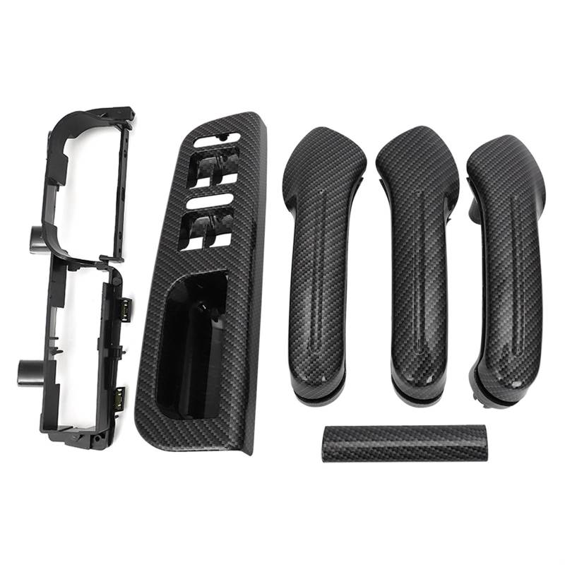 Autoinnenraumtürgriff Für VW Für Bora Für Golf 4 MK4 Für Jetta 1999-2004 Auto Innen Haltegriff Innen Türgriff Tür Armlehne Auto-Innen Türgriffe(6pcs Carbon Color) von MTNDUYGV