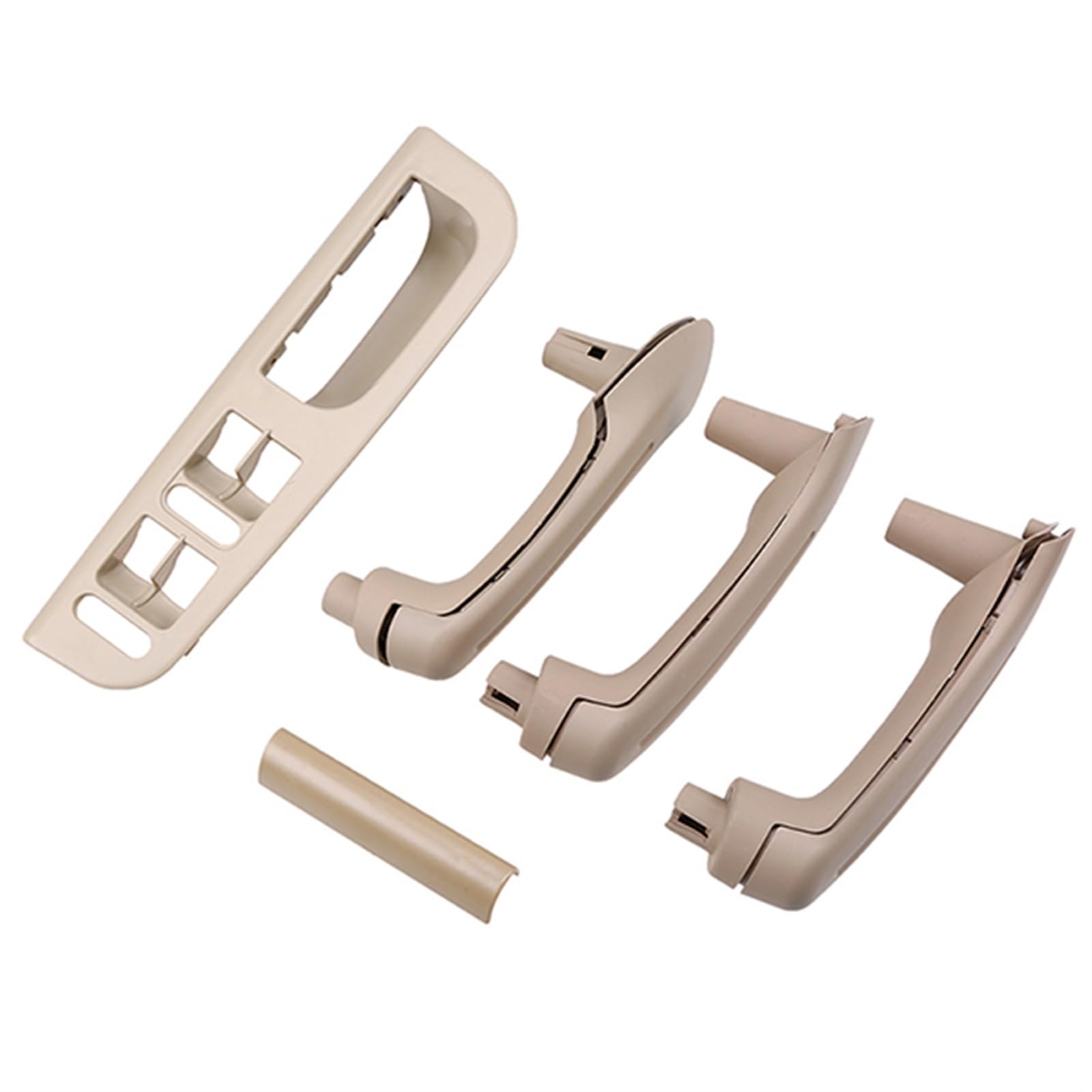 Autoinnenraumtürgriff Für VW Für Passat B5 B5.5 Limousine/Wagon 1996-2005 Auto Master Fenster Schalter Bedienfeld Mit 3 Stücke Innen Tür Griff Set Auto-Innen Türgriffe(Beige) von MTNDUYGV