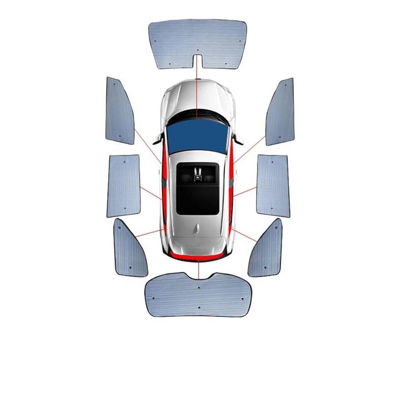 Fenster Sonnenblende Für Changan Für CS15 2016-2022 / Auto Sonnenschutz Frontscheibe Abdeckung UV-Schutz Autofenster Sonnenschutz Auto-Sonnenschutz(Whole Car 1set) von MTNDUYGV