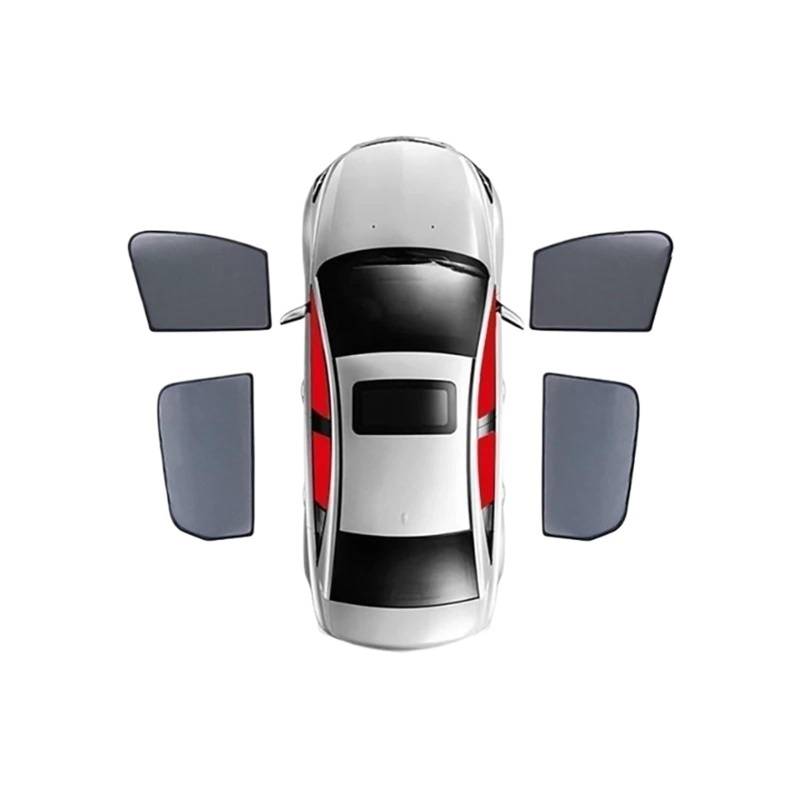 Fenster Sonnenblende Für Kia Für Sportage QL 2016-2021/Magnetische Auto Fenster Sonnenschutz Frontscheibe Rahmen Vorhang Hinten Seite Fenster Sonnenschutz Auto-Sonnenschutz(4PCS Front Rear) von MTNDUYGV