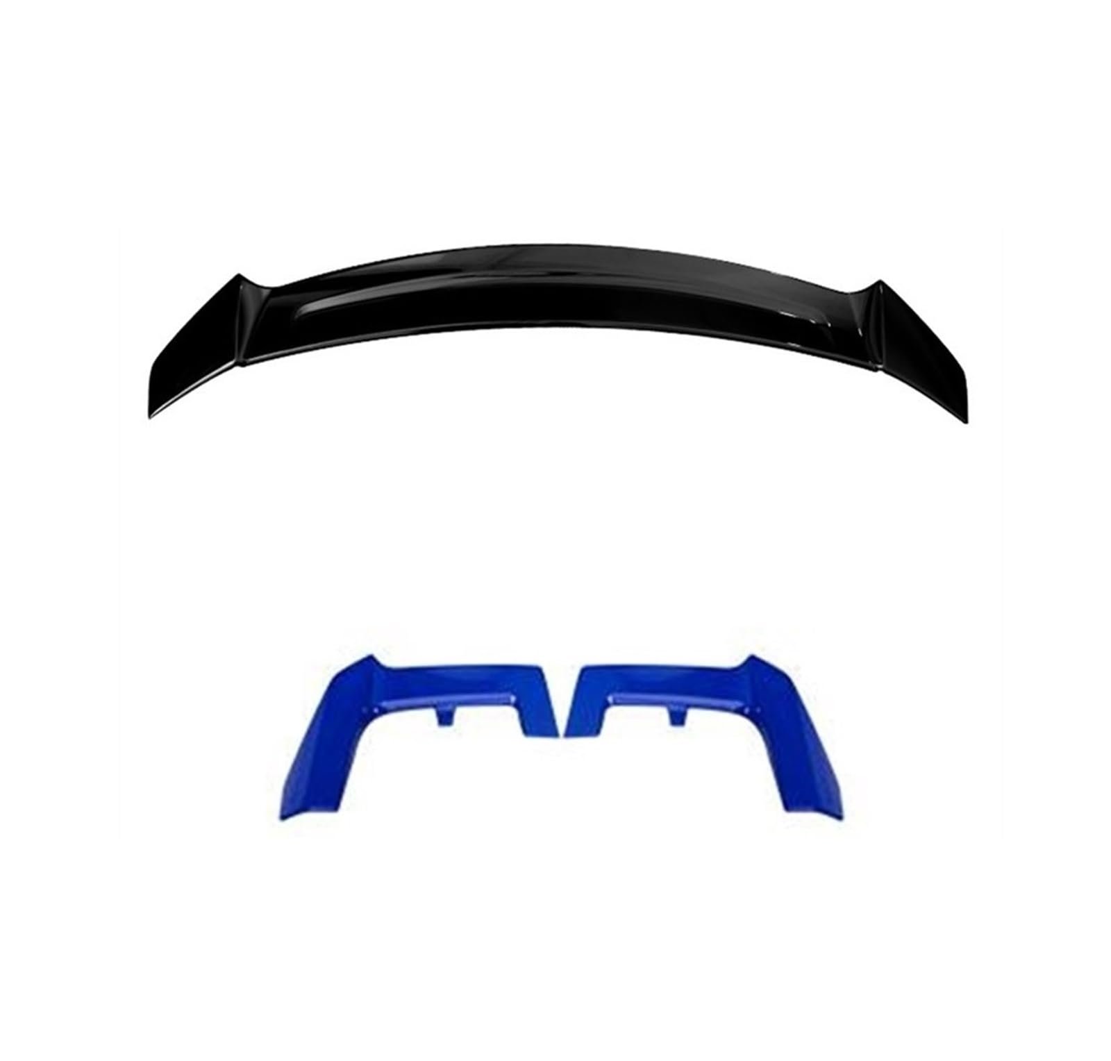 Heckspoiler Für Civic Für Fließheck 2017-2021 Auto Heckspoiler Flügel Dach Splitter Lip Rear Spoiler(Black-Blue) von MTNDUYGV