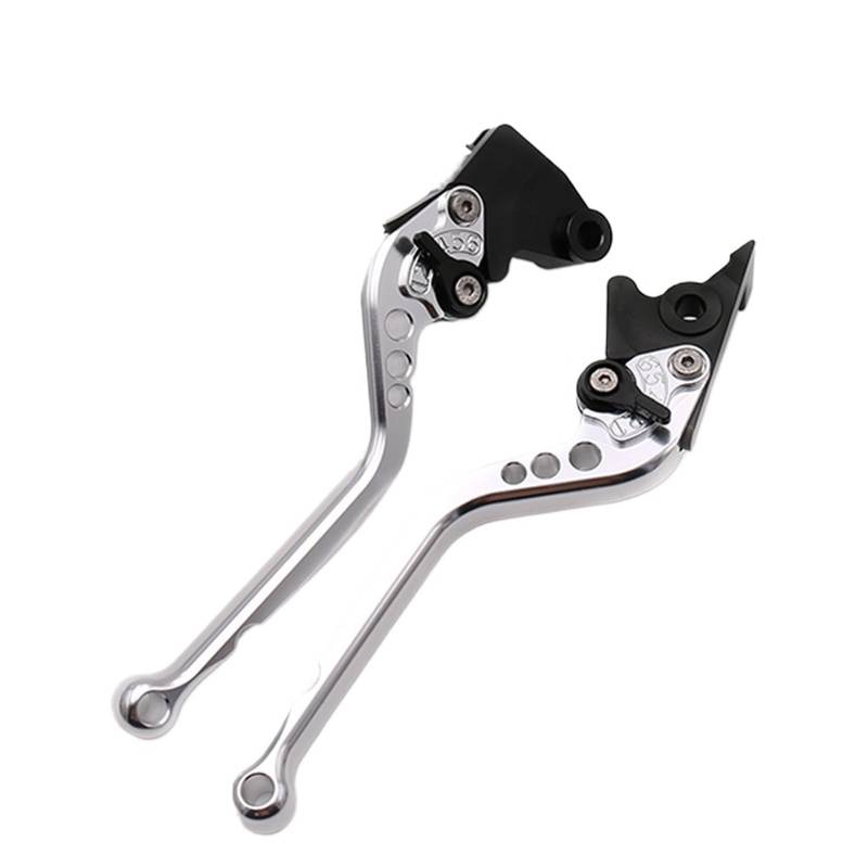 Kupplung Bremshebel Für FZ1 Für Fazer FZS 1000 2001-2005 Für YZF R6S R1 YZFR1 YZFR6S Für YZF-R1 YZF-R6 XJR400 Lange & Kurze Bremse Kupplungshebel Kupplungshebel Motorrad(Long Silver) von MTNDUYGV