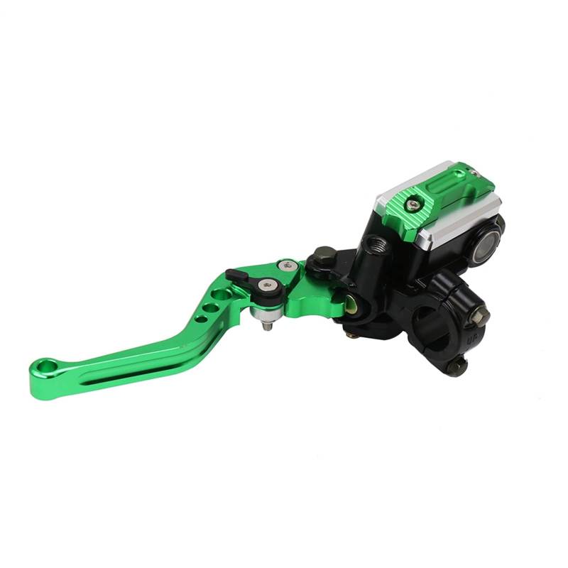 Kupplung Bremshebel Für Kawasaki Bremse Kupplung Pumpe Hauptzylinder Motorrad Hebel Lenker Hydraulische Kupplung 22mm Kupplungshebel Motorrad(Green Left) von MTNDUYGV