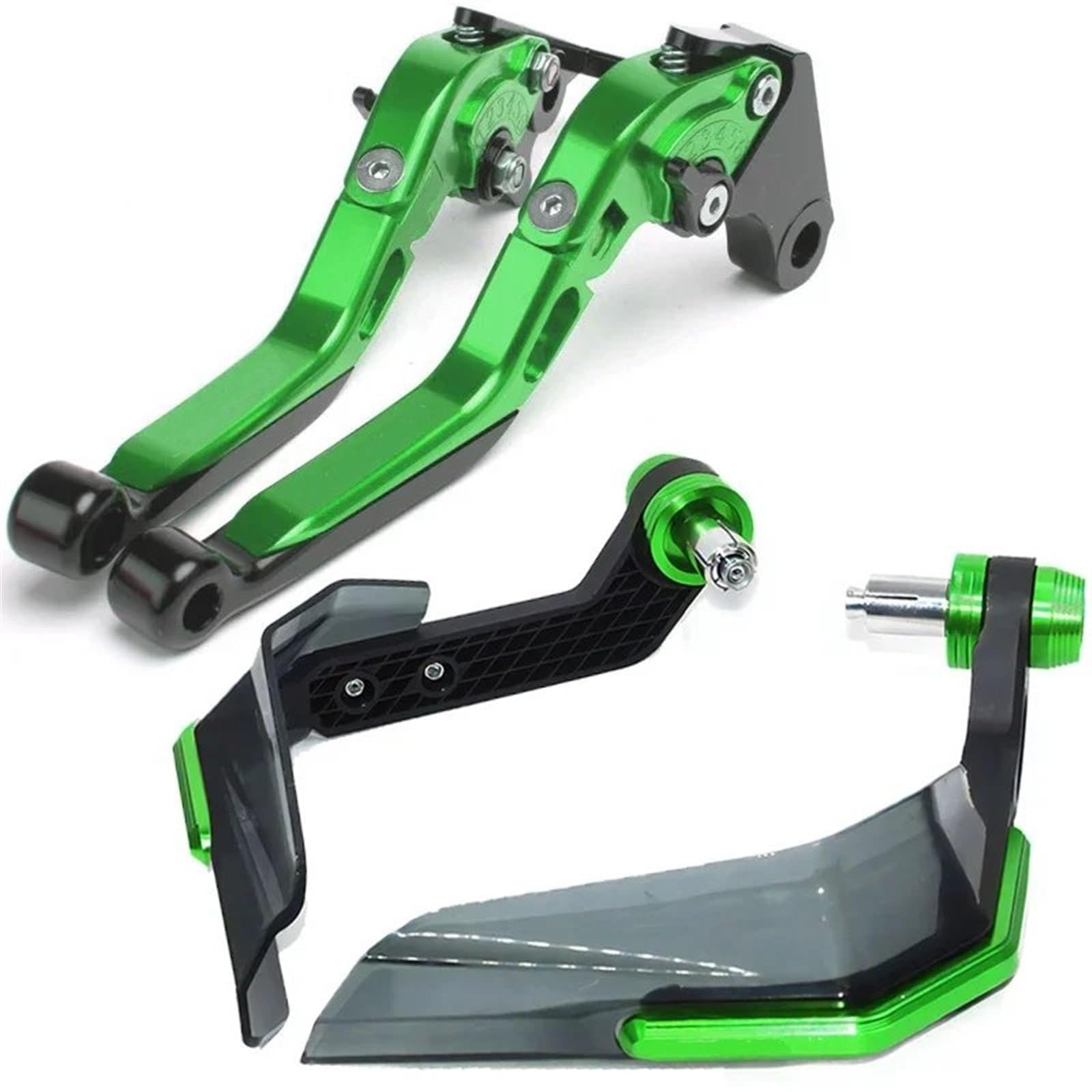 Kupplung Bremshebel Für Kawasaki Für Versys 650 2006 2007 2008 Für Versys650 Motorrad Bremse Kupplung Hebel Windschutzscheibe Schutzfolie Kupplungshebel Motorrad(Green-A) von MTNDUYGV