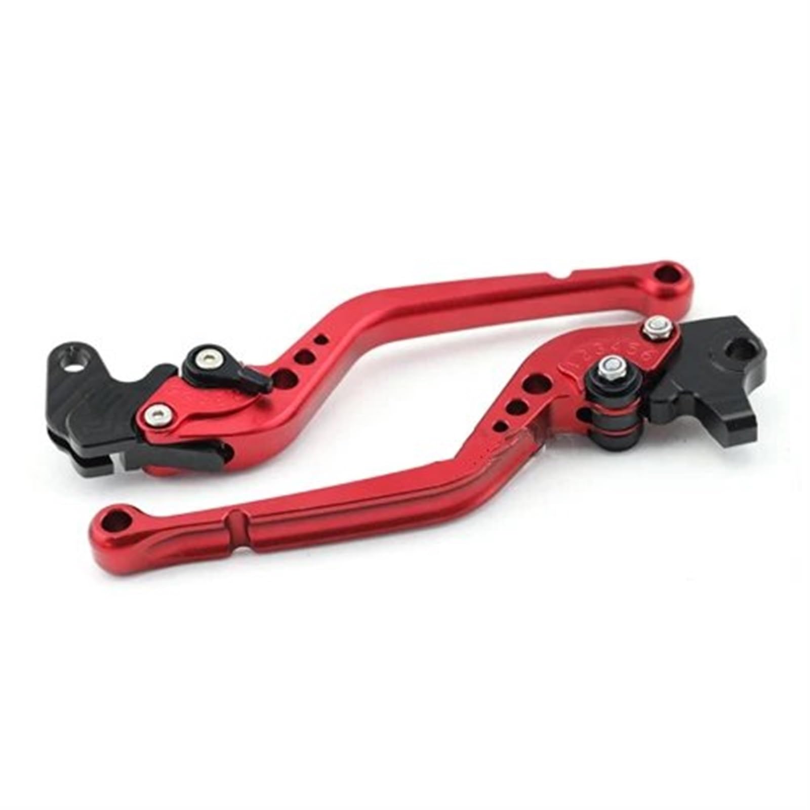 Kupplung Bremshebel Für Kawasaki Für ZX6R ZX-6RR ZX9R ZX10R ZX12R Für Ninja Z1000 ZZR600 Motorrad Einstellbare Kurze/Lange Bremse Kupplung Hebel Kupplungshebel Motorrad(Long red) von MTNDUYGV