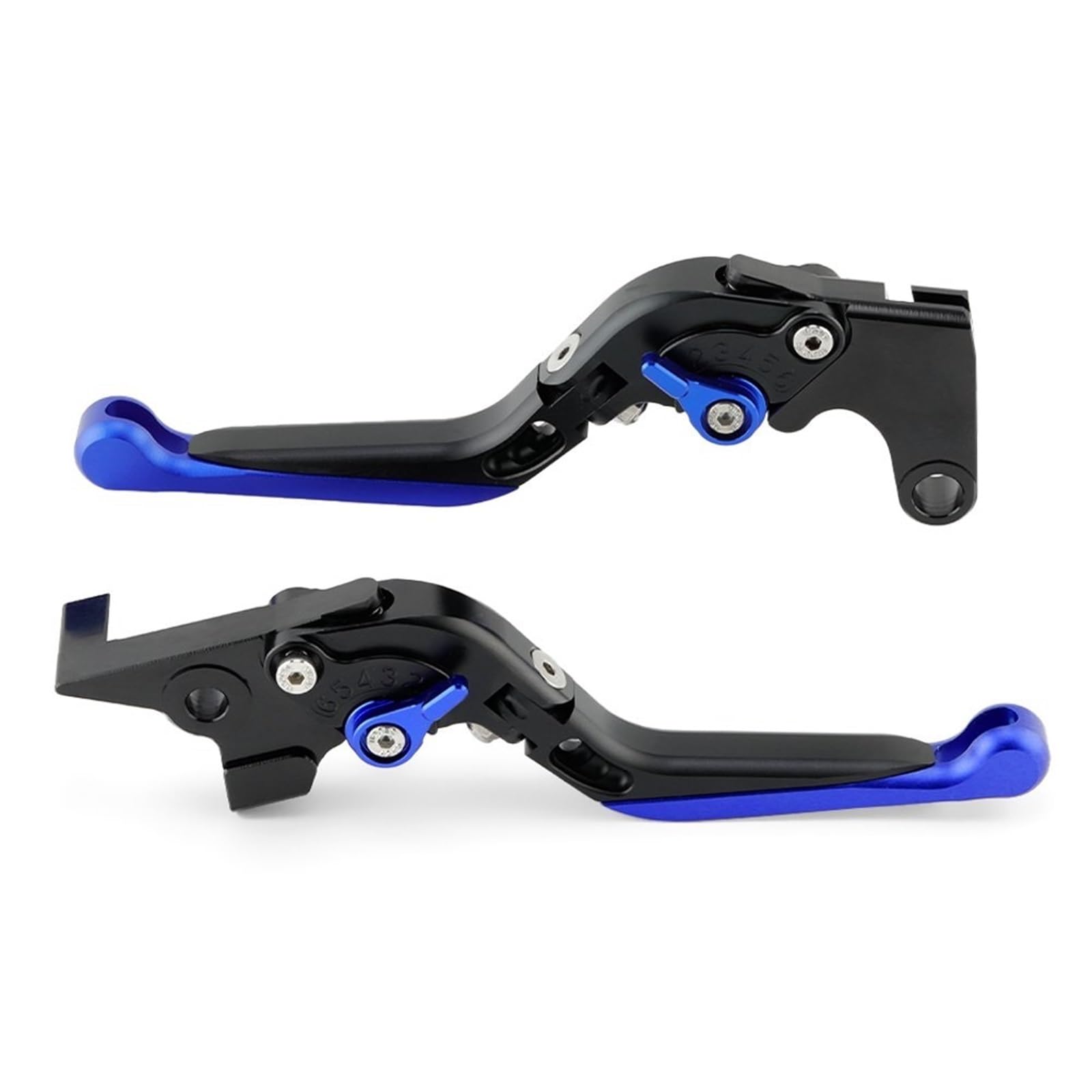 Kupplung Bremshebel Für MT-09 SP Für Tracer 900 9 GT Für MT 09 Für MT09 2021 2022 Motorrad Griffe Klapp Ausziehbare Bremse Kupplung Hebel Kupplungshebel Motorrad(Black Blue) von MTNDUYGV