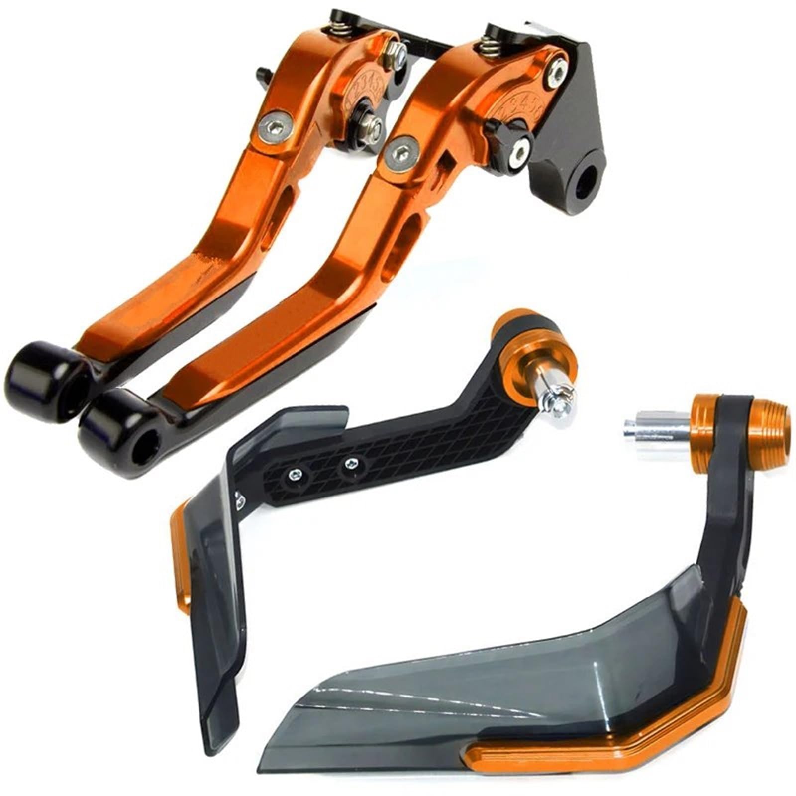 Kupplung Bremshebel Für MT07 Für MT-07 Für MT 07 2013-2022 Für Tracer Motorrad Lenker Hebel Winddicht Schutz Handschutz Bremse Kupplung Hebel Kupplungshebel Motorrad(Orange-A) von MTNDUYGV