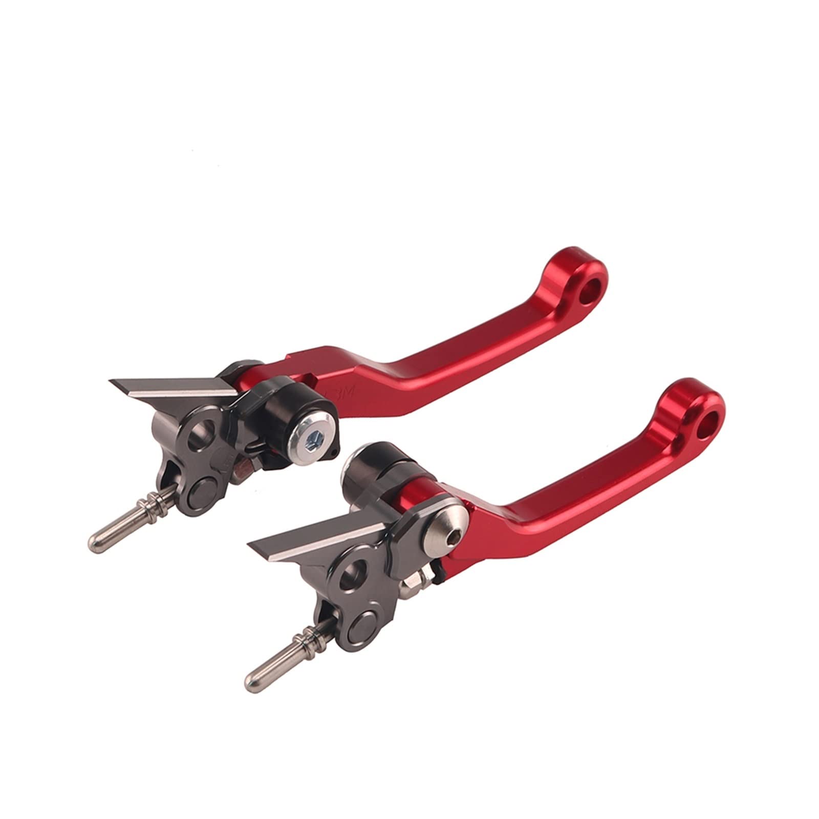 Kupplung Bremshebel Für TC65 2017 2018 TC85 2014-2018 TC 65 85 Dirt Bike Motorrad CNC Pivot Faltbare Bremse Kupplung Hebel Kupplungshebel Motorrad(Red) von MTNDUYGV