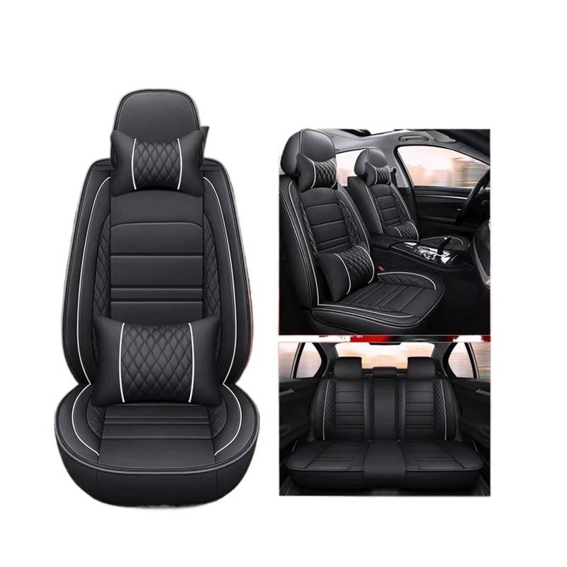 MTNDUYGV sitzbezüge Auto Für 3er E46 E90 E93 F30 F31 F34 F35 G20 G21 G28 Autositzbezug schonbezug autositz(Black White Pillow) von MTNDUYGV