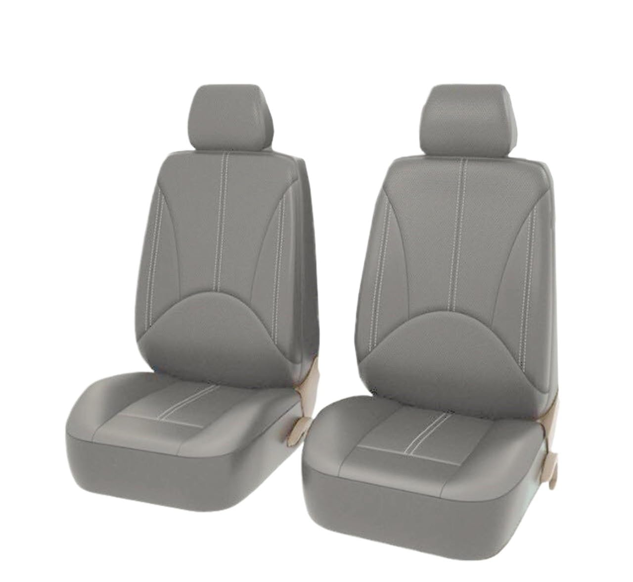 MTNDUYGV sitzbezüge Auto Für FIAT Für Grande Für Punto Für Freemont Für Bravo Vollständige Surround-Autositzbezug schonbezug autositz(2pcs-Grey) von MTNDUYGV