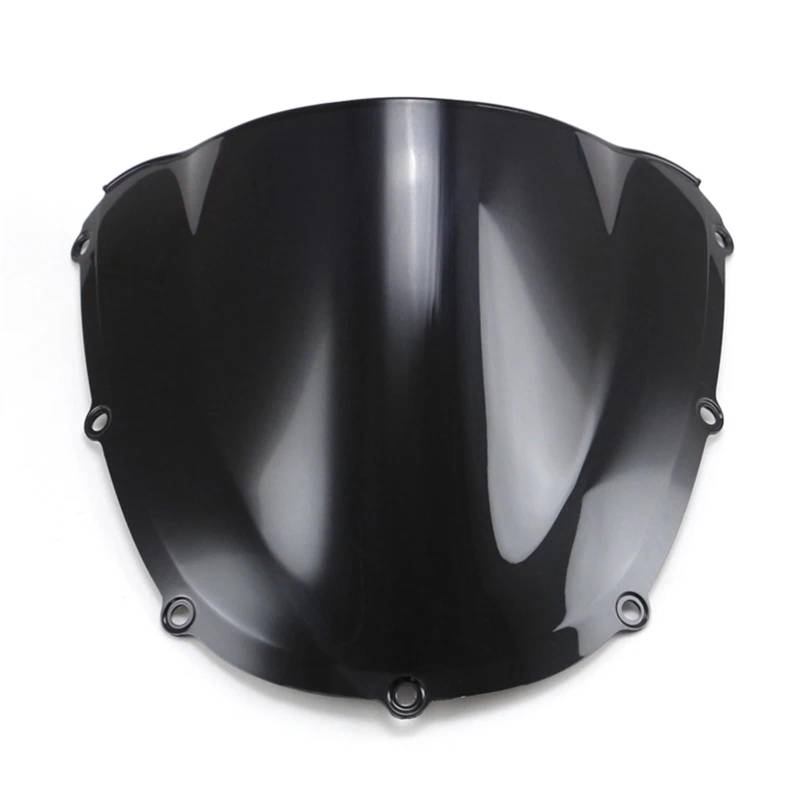 Motorrad windschild Für CBR900RR Für CBR954RR 2002 2003/Motorrad Windschutzscheibe Windschutz Double Bubble Moto Windschutzscheibe(Black) von MTNDUYGV