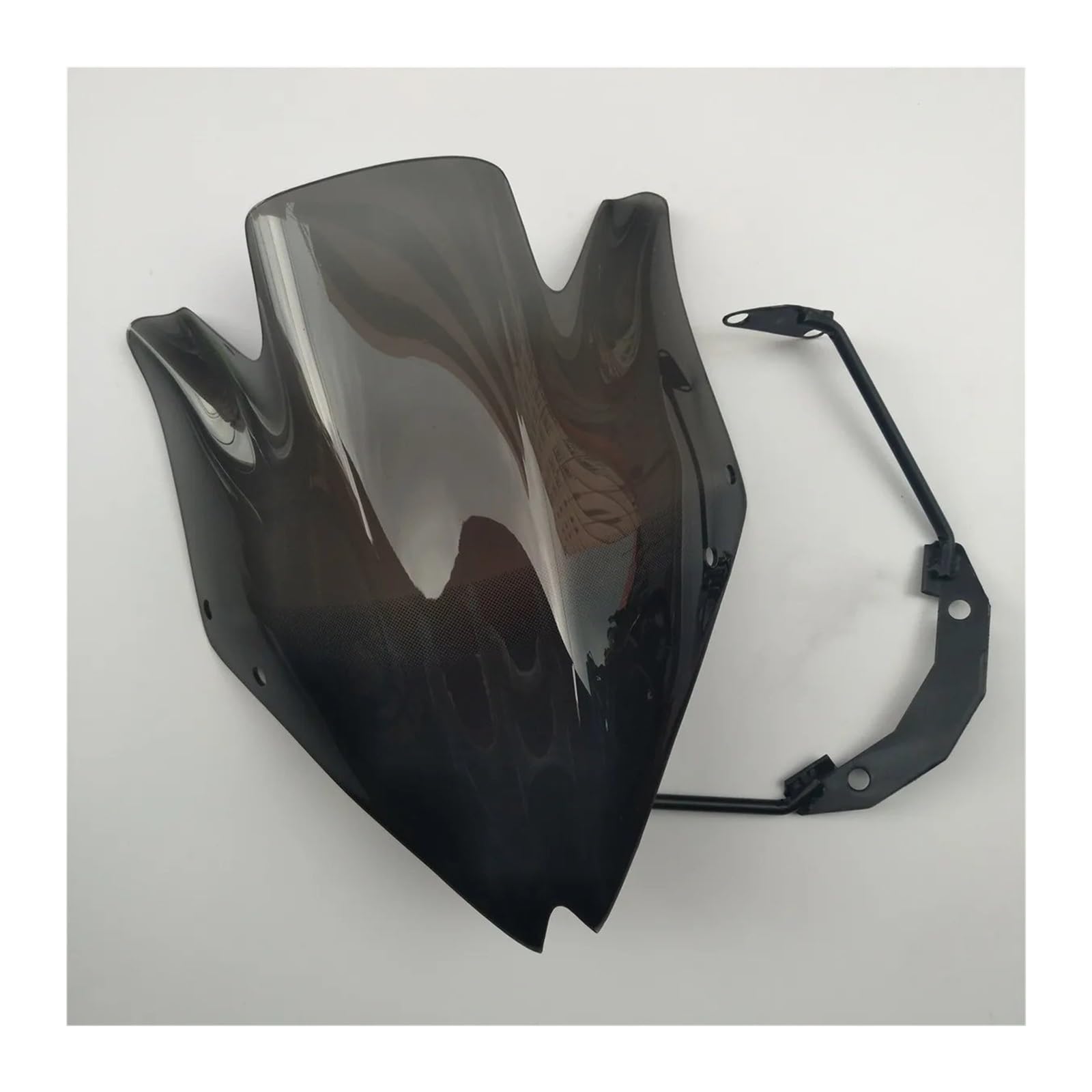 Motorrad windschild Für Kawasaki Für Z750 Für Z750R/Motorrad Sport Windschutzscheibe Blase Rauch Schwarz Windschutzscheibe Spoiler Moto Windschutzscheibe(Black) von MTNDUYGV