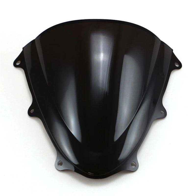 Motorrad windschild Für Suzuki Für GSXR600 GSXR750 K11 2011 2012 2013 2014 2015 2016 2017 2018 2019/Motorrad Windschutzscheibe Windschutz Double Bubble Moto Windschutzscheibe(Black) von MTNDUYGV