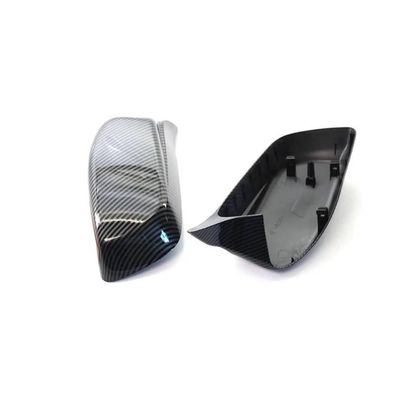 Rückspiegelkappe Für E60 E61 E63 E64 5er Modell 2004–2008 Auto-Rückspiegelabdeckung Seitentür-Flügelspiegelkappen Auto Rückspiegel Kappe(Carbon fiber horns) von MTNDUYGV