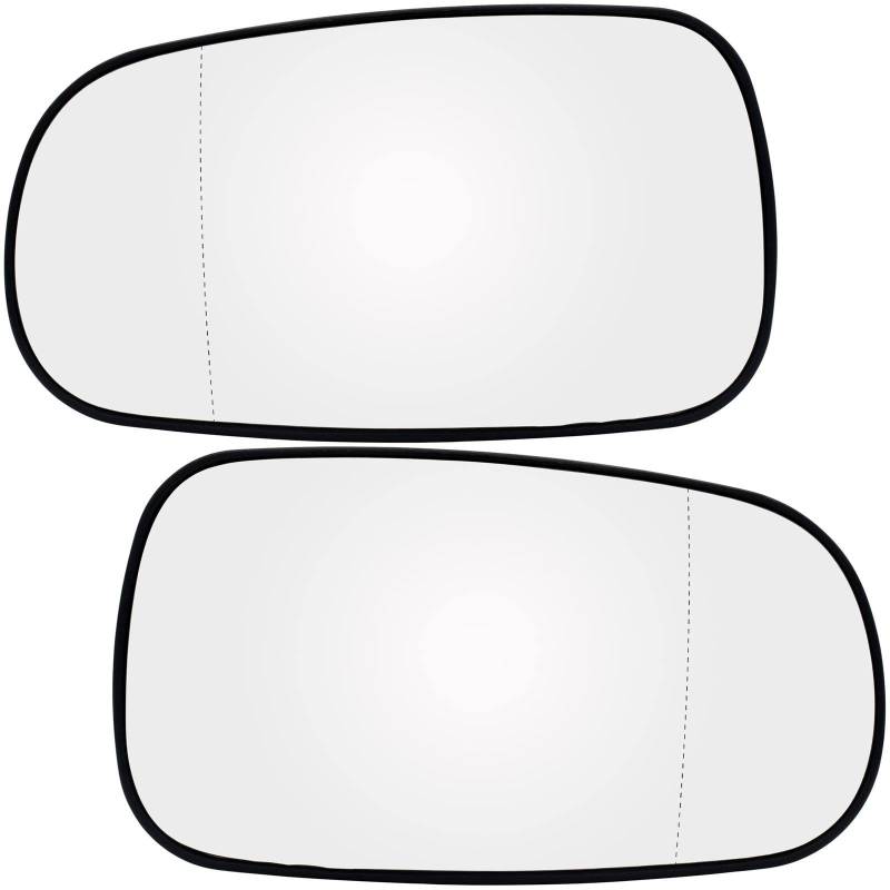 Türspiegelglas Außenspiegel Für Saab 93 95 9-3 9-5 2003-2012 Links Rechts Fahrer Beifahrerseite Flügelspiegelglas Beheizte Weitwinkel-Rückspiegelplatte Auto Außen Spiegelglas(Pair) von MTNDUYGV