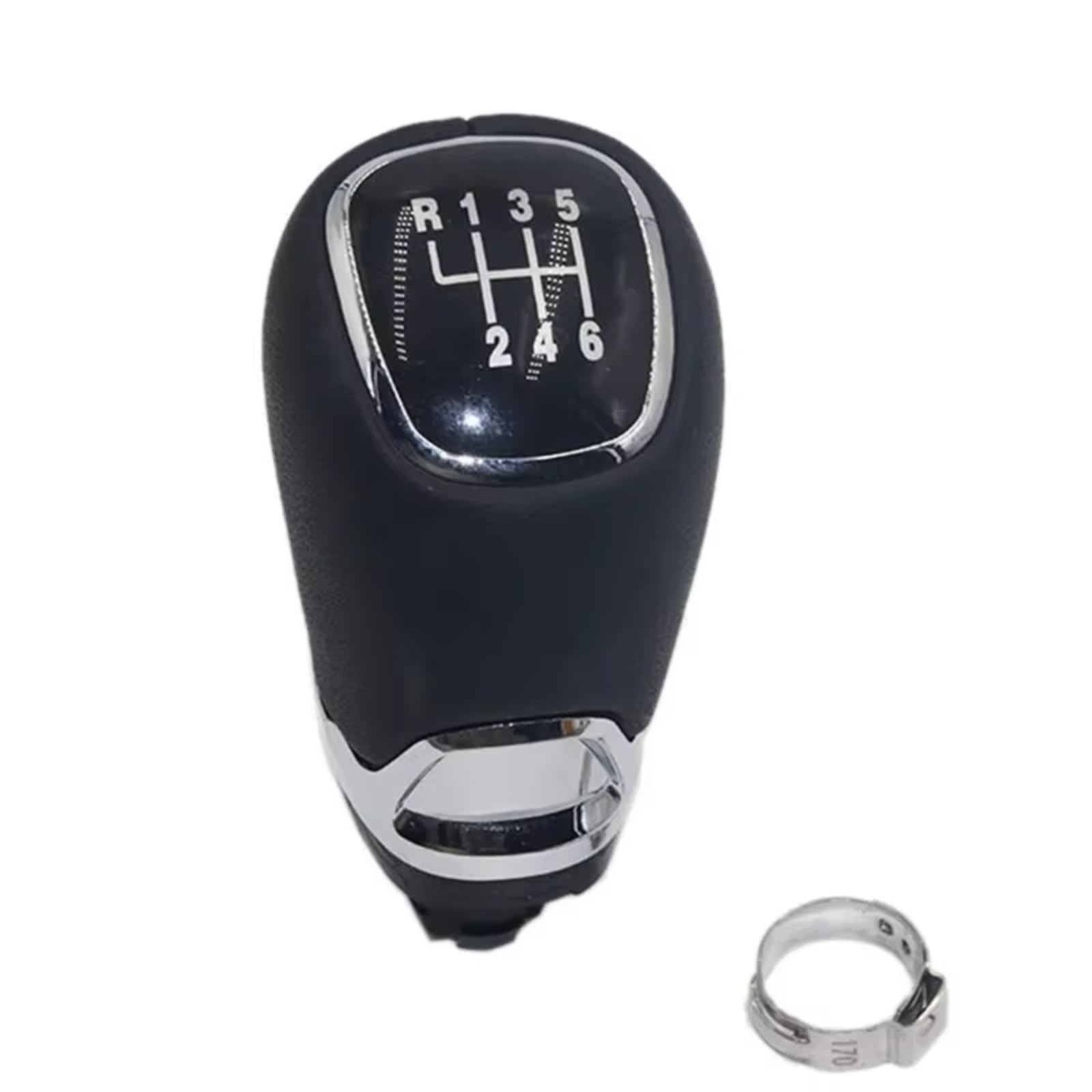 schaltknauf Für VW Für Caddy 4 IV MK4 2015-2019 Schaltknauf Shifter Griff schaltknüppel(6 Speed Leather) von MTNDUYGV