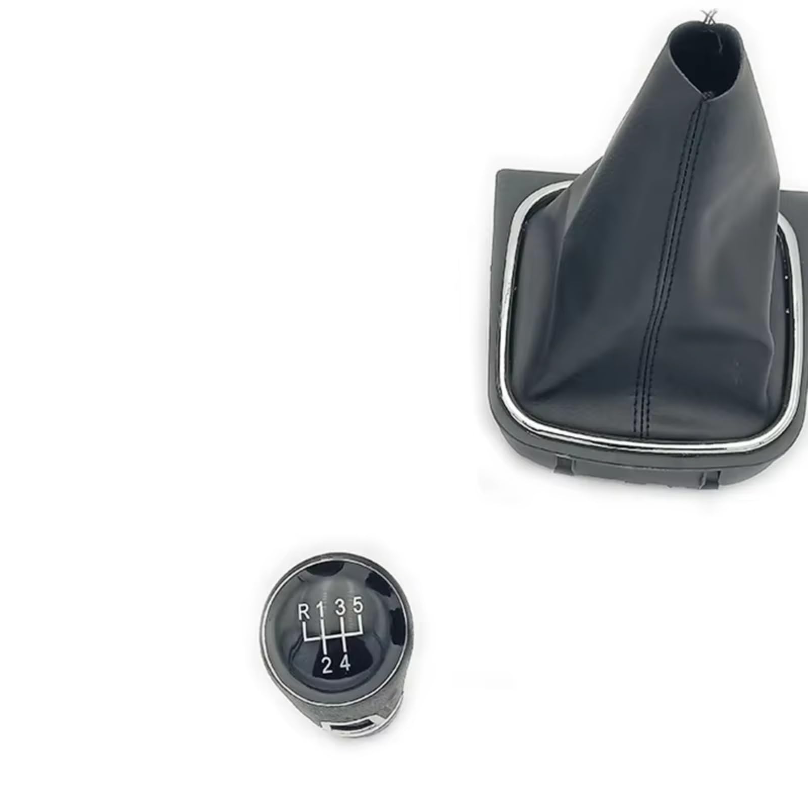 schaltknauf Für VW Für Jetta 5 6 Für Golf 6 VI MK5 MK6 2005-2014 5/6 Geschwindigkeit Schaltknauf Mit Boot schaltknüppel(5 Black line A Pair) von MTNDUYGV