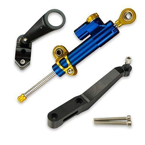 Lenkungsdämpfer mit Mounting Kit für CBR954 SC50 2002-2003 - Blau von MTP-Racing