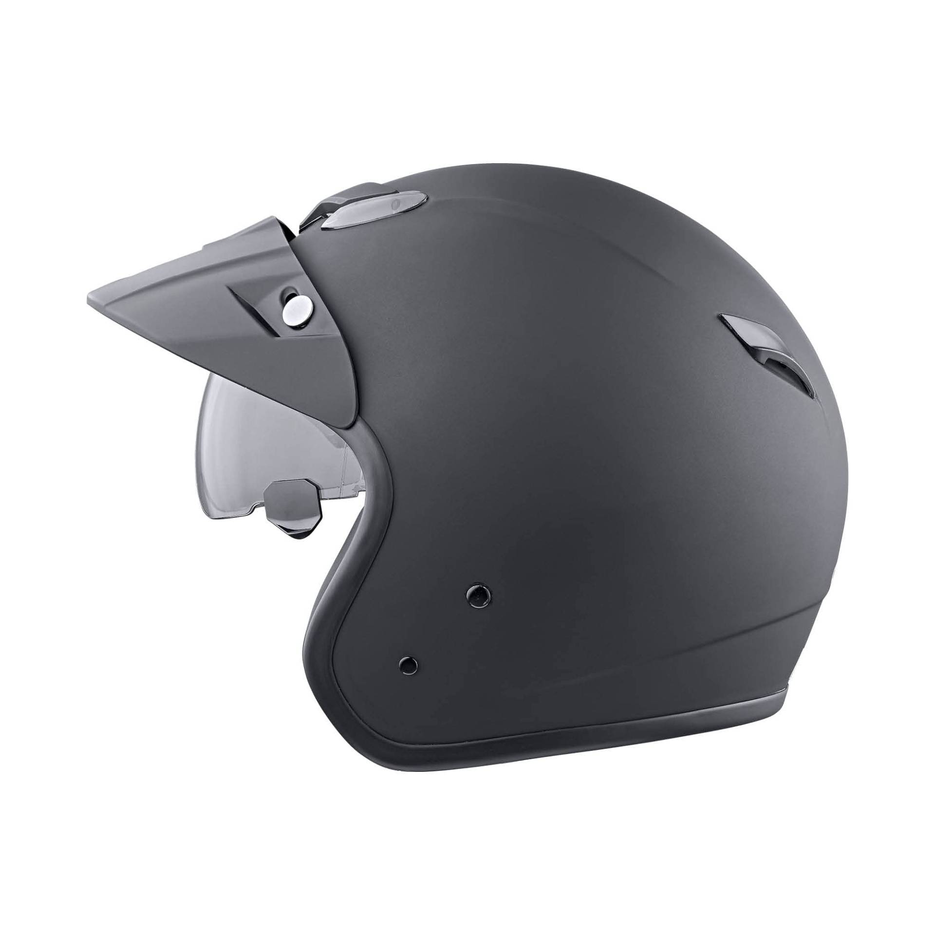 MTR Jet Sun Jethelm mit Sonnenblende, ECE Zertifiziert, Mopedhelm mit Helmschirm, Herren & Damen Helm Motorrad, Leichter Motorradhelm mit Sonnenblende, Ideal als Rollerhelm & Vespahelm, L von MTR