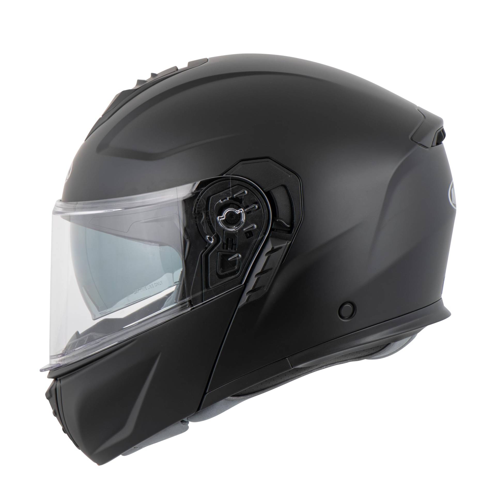 MTR K-4 Evo Klapphelm, als Jethelm & Integralhelm ECE 22.06 Geprüft, Motorradhelm mit Sonnenvisier, Visierwechsel ohne Hilfsmittel, Motorradhelm Herren & Damen, Matt Schwarz, S von MTR