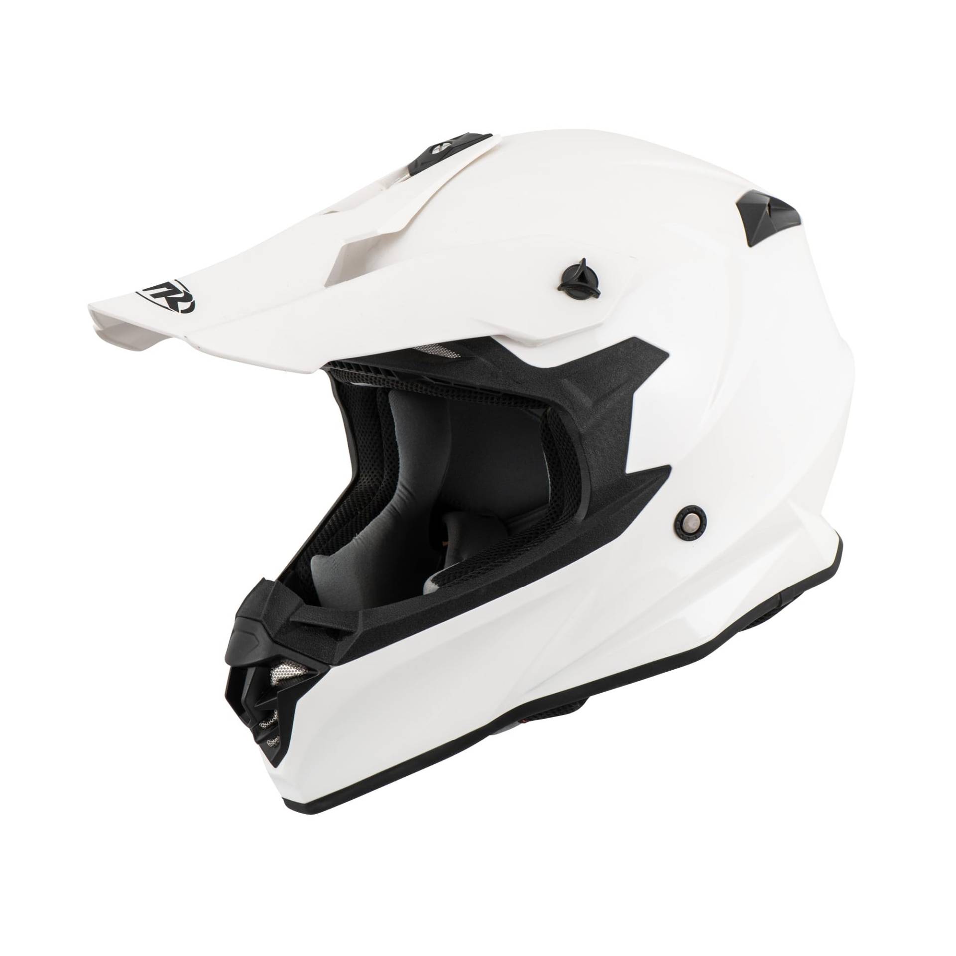 MTR X6B Evo Motocross Helm, ECE 22.06 Geprüfter Motorradhelm, Crosshelm ohne Visier, Cross Helm Motorrad mit Belüftung & Entlüftung, Downhill Helm Geeignet als Fullface Helm MTB, L von MTR