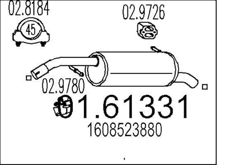 MTS 01.61331 Montageteile von MTS