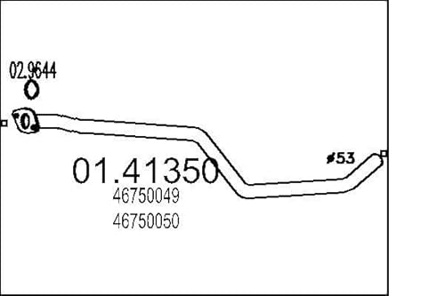 MTS 141350 Abgasrohr von MTS Company