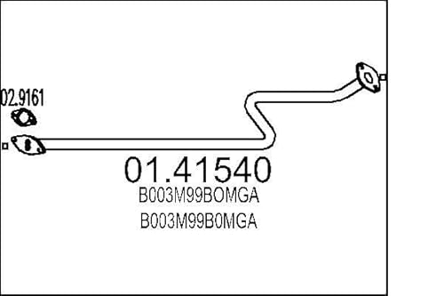 MTS 141540 Abgasrohr von MTS Company