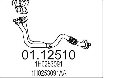 MTS Company 01.12510 Abgasrohr von MTS Company