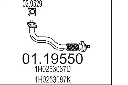 MTS Company 01.19550 Abgasrohr von MTS Company