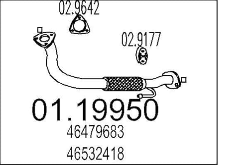 MTS Company 01.19950 Abgasrohr von MTS Company