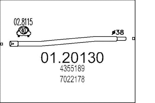 MTS Company 01.20130 Abgasrohr von MTS Company