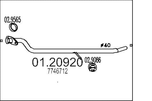 MTS Company 01.20920 Abgasrohr von MTS Company