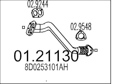 MTS Company 01.21130 Abgasrohr von MTS Company