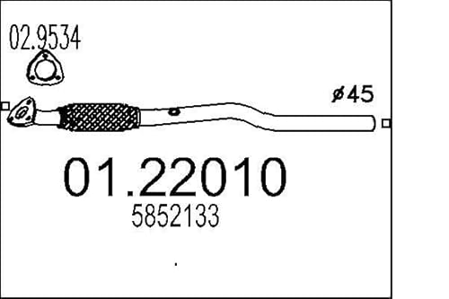 MTS Company 01.22010 Abgasrohr von MTS Company