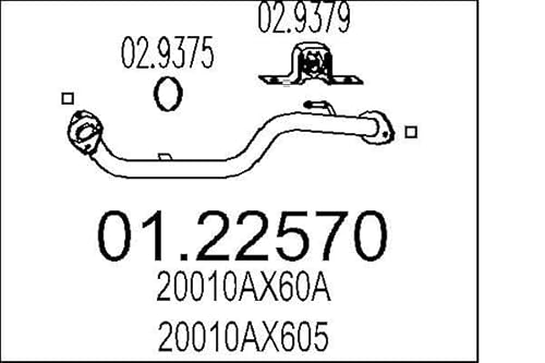 MTS Company 01.22570 Abgasrohr von MTS Company