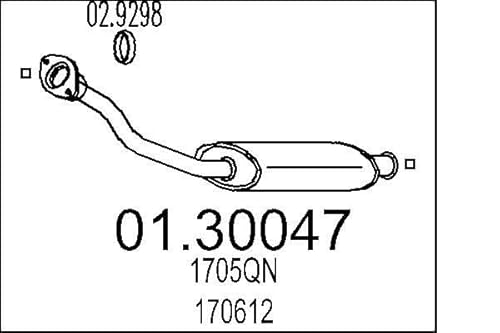 MTS Company 01.30047 Vorschalldämpfer von MTS Company