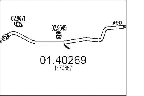 MTS Company 01.40269 Abgasrohr von MTS Company
