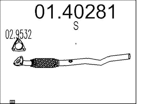 MTS Company 01.40281 Abgasrohr von MTS Company