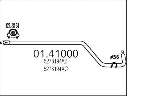 MTS Company 01.41000 Abgasrohr von MTS Company