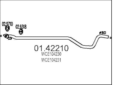 MTS Company 01.42210 Abgasrohr von MTS Company