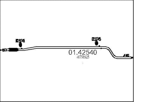 MTS Company 01.42540 Abgasrohr von MTS Company