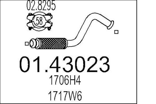 MTS Company 01.43023 Abgasrohr von MTS Company